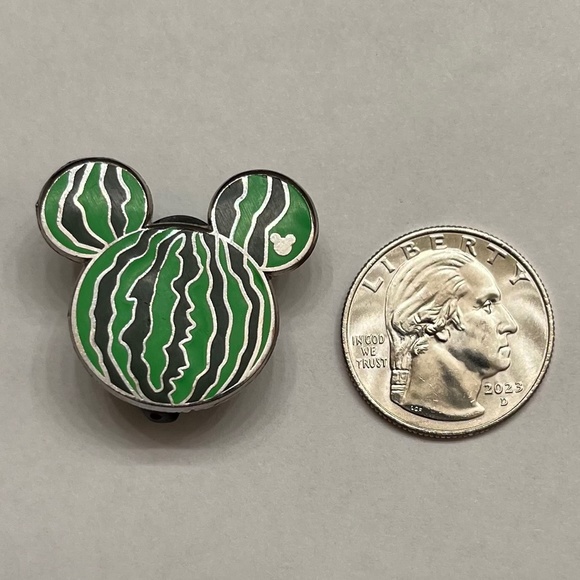 2 Disney Pins - Mickey Mouse Watermelon Head & Winnie the Pooh head - Picture 3 of 7